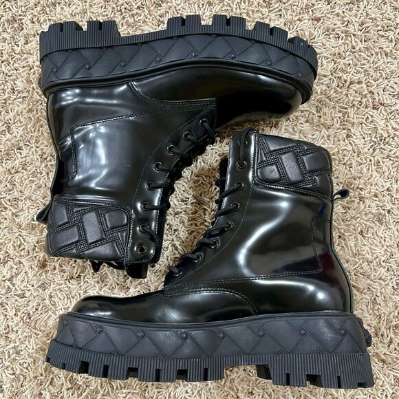 KURT GEIGER London Lace Up Patent Leather Boots, Size 41 (Men’s 8/Women’s 10) main image 7